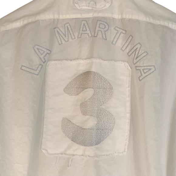 La Martina Saddlery Argentine Ruby Polo Button Down Embroidered Shirt - Picture 3 of 8